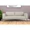 Homeroots 87" Beige Sofa With Black Legs 480932 - alternate 5