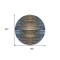 Homeroots 8' Blue Brown And Sky Blue Round Striped Washable Indoor Outdoor Area Rug 577982 - alternate 5