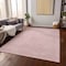 Homeroots 9' X 12' Pink And Ivory Geometric Washable Indoor Outdoor Area Rug 614105 - alternate 7