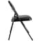 Elama 4 Piece Metal Folding Chair with Padded Seats in Black ELM-J0369A - alternate 7