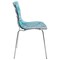 Leisuremod Astor Water Ripple Design Dining Chair, Transparent Blue AC20TBU - alternate 8