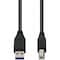Add-On AddOn 6ft USB 3.0 (A) Male to USB 3.0 (B) Male Black Cable USB3EXTAB6-AO - alternate 1