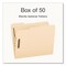 Pendaflex HD Fastener Folder, 1/3-Cut Tab: Assorted, Expands 0.75", 2 Fasteners, Letter Size, Manila, 50PK 1006994 - alternate 4