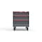 Strong Hold 3 drawer cabinet - (1x 6in, 1x 7in, 1x 9in) - Red accents - Electronic Lock S3036-PCRAS-0303DS - alternate 1