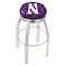 Holland Bar Stool Co 30" Chrome Northwestern Swivel Bar Stool, Accent Ring L8C3C30Nthwst - alternate 1