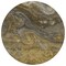 Homeroots 8' Brown Taupe And Chocolate Round Abstract Washable Indoor Outdoor Area Rug 577825 - alternate 5