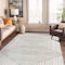 World Rug Gallery Bohemian Stripes Washable Non Slip Area Rug 9 ft x 12 ft Ivory WR73IVORY9X12 - alternate 9
