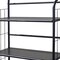 Homeroots 37" Black Metal Three Tier Bookcase 469088 - alternate 4