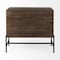 Homeroots Rustic Dark Brown Two Door Shadowbox Cabinet 391993 - alternate 7