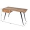 Homeroots 54" Brown And Black Mango Wood Writing Desk 389438 - alternate 8