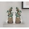 Homeroots Set of Two 11" Blue and Green Polyresin Christmas Figurine Tabletop Sculpture, 2PK 518087 - alternate 4