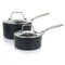 Martha Stewart 10 Piece Nonstick Hard Aluminum Cookware Set in Matte Black 129228.1 - alternate 9