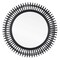 Homeroots 31" Black Bamboo Pierced Round Accent Mirror 574043 - alternate 5