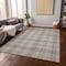 Homeroots 5' X 8' Beige Ivory And Green Plaid Washable Indoor Outdoor Area Rug 597076 - alternate 7