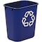Rubbermaid Commercial Recycling Wastebasket, Blue, 3 1/4 gal Capacity, 10 1/2 in W, 12 in H, Recycle Symbol FG295573BLUE - alternate 1