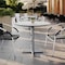 Flash Furniture 31.25" Round Outdoor Tabletop, White Faux Marble, Seamless Surface Technology, 22x22 Silver X Base ST-RD31-WHMAR-T2222S-GG - alternate 8