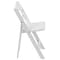 Flash Furniture Kids White Resin Folding Chair w/ Padded Seat, PK10 10-LE-L-1K-GG - alternate 21