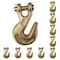 Tie 4 Safe G70 1/2'' Clevis Grab Hooks Tow Chain Hook Flatbed Truck Trailer Tie Down, 10PK FH406-12-10 - alternate 1