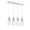 Jonathan Y Mium 29.5" 4-Light Modern Style Iron/Crystal/Glass Integrated LED Linear Pendant, Chrome JYL1706A - alternate 1