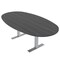 Skutchi Designs 6 Person Conference Table With Power Unit | 6' Boval Table | Harmony Series HAR-BOVL-48X72-T.BK-WA7949-NA - alternate 5