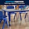 Flash Furniture Rectangle Activity Table, Plastic, Steel, Grey YU-YCY-060-0036-RECT-TBL-BLUE-GG - alternate 8