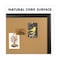 Quartet Cork Bulletin Board with Black Frame, 17in x 11in, Tan Surface, Black Fiberboard MDF Frame 79279 - alternate 4
