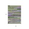 Homeroots 8' X 10' Moss Green Olive Green And Purple Striped Washable Indoor Outdoor Area Rug 613269 - alternate 9