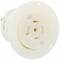 Leviton Locking Receptacle, L23-20R, 20 A, 347/600V AC, Three Phase, 4 Pole, Flush Mount, Screw Terminals 2546 - alternate 1