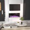 Edendirect 64-in W Black Wall mount LED Flat wall Electric Fireplace with Remote Control Included ZR-TS60 - alternate 8