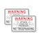Signmission Warning Attack Dogs On Premises No Trespassing, 18'' X 24'' 2 Signs, Heavy Gauge Aluminum, 2PK A-1824-2PACK-24679 - alternate 1