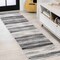 Jonathan Y Austin Gradient Striped Gray/Black 2 ft. x 8 ft. Runner Rug LUX103A-28 - alternate 1