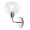 Jonathan Y Sandrine 6.5" 1-Light Iron/Seeded Glass Cottage Rustic LED Vanity Light, Chrome JYL7526B - alternate 12