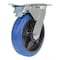 Vestil Elastic Rubber Swivel With Total Brake Caster 8 In. Diameter x 2 In. Width 770 lb Blue/Black CST-BB-8X2ER-SWTB - alternate 1