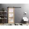 Sartodoors Sturdy Barn Door Oak Solid Core Modern Interior QUADRO4002BD-B-DUB-18 - alternate 1
