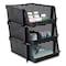 Advantus Nest and Stack Open Lid Storage Bin, 13.5in x 15in x 8.5in, Black, 3PK 39221 - alternate 7
