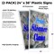 Signmission Fresh Steamer Clams, Plastic Signs Only 24 Inch x 36 Inch, Corrugated Plastic, 2PK CSB-2436-2PACK-Fresh Steamer Clams - alternate 2