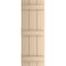 Ekena Millwork Rustic Three Board Joined Board-n-Batten Smooth Faux Wood Shutters, 16 1/2W x 76H, PR SHUBJS16X76SMPR - alternate 16
