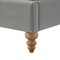 Homeroots Gray Solid Wood Twin Upholstered Linen Bed 544903 - alternate 5