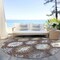 Homeroots 8' Brown Ivory And Taupe Round Southwestern Washable Indoor Outdoor Area Rug 615124 - alternate 6