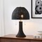 Jonathan Y Joanie 22" Bohemian Rustic Woven Rattan LED Table Lamp with Double Pull Chains, Black/Brass Gold JYL4040D - alternate 7