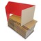 Flipside 12 x 48 Study Carrel Red Corrugated Pack of 24 60049-24 - alternate 1