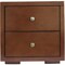 Homeroots Two Piece Brown Solid and Manufactured Wood Bedroom Set 569383 - alternate 8