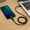 Sanoxy Braided USB Type C to Type C Fast Charging Data Sync USB-C to USB-C Cable 3ft Black SNX-CABLE8 - alternate 4