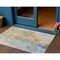 Homeroots 3' X 5' Linen Teal Blue And Copper Abstract Washable Indoor Outdoor Area Rug 605518 - alternate 1
