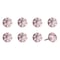 Homeroots Set of Eight Pink And White Ceramic Drawer Pull Knobs, 8PK 321694 - alternate 5