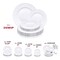 Smarty Had A Party White Flair Plastic Dinnerware Value Set (144 Dinner Plates + 144 Salad Plates), 288PK 210WVP-CASE - alternate 10