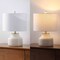 Jonathan Y Malone 20" Modern Transitional Ribbed Tapered Ginger Jar Resin/Metal LED Table Lamp, Cream JYL5517C - alternate 7