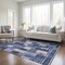 Homeroots 3' X 5' Navy Blue And Sky Blue Southwestern Washable Indoor Outdoor Area Rug 587332 - alternate 6