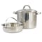 Oster Sangerfield 5 Quart Stainless Steel Pasta Pot with Strainer Lid and Steamer Basket 130010.03 - alternate 1