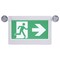 Satco Running Man Green Combo Exit Sign/Emergency Light 120-347V 2HR backup Single/Dual Face Universal Mou 67/510 - alternate 3